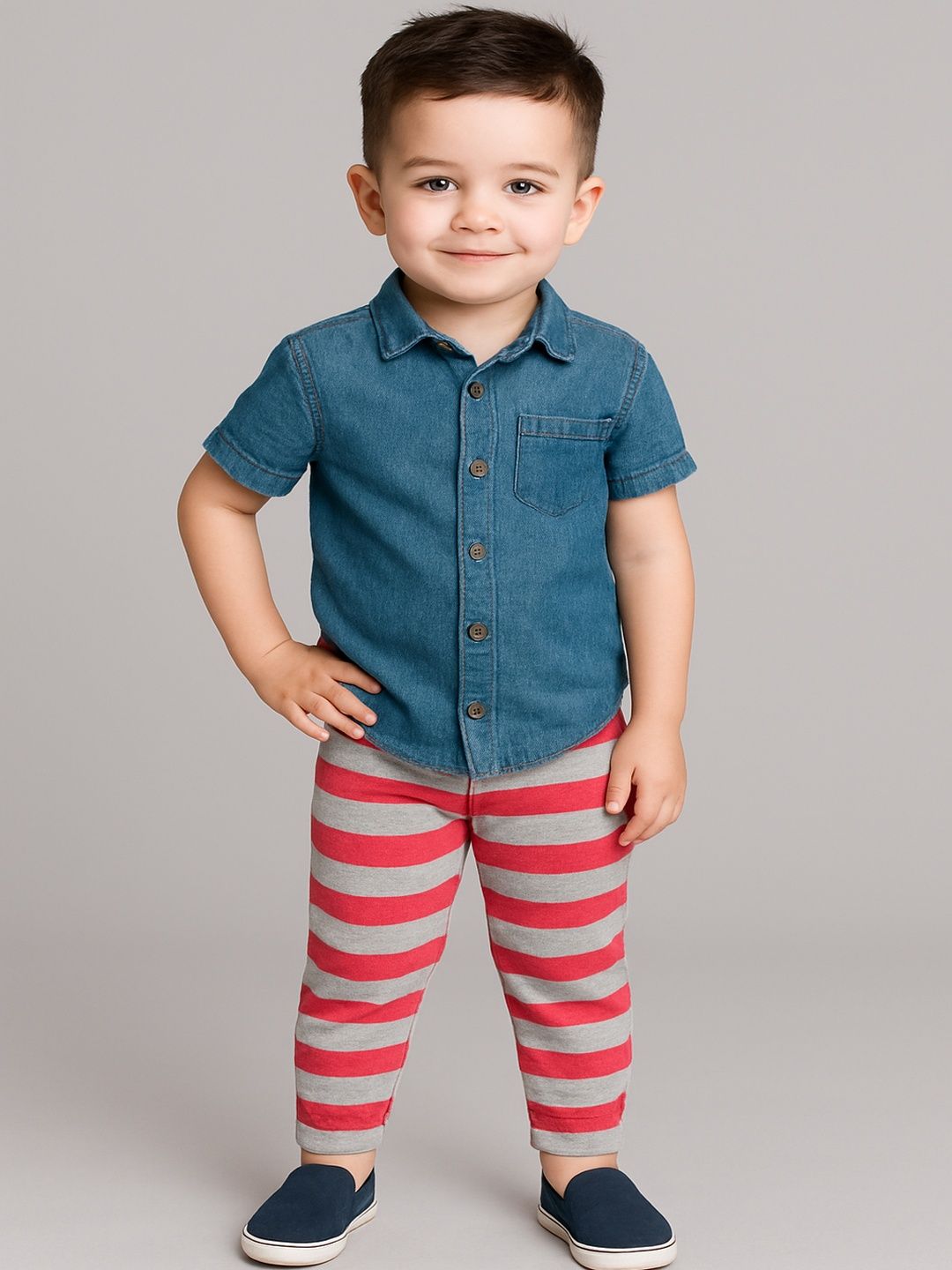 CORTICA Boys Multicoloured Cotton Pack of 2 Night Track Pants