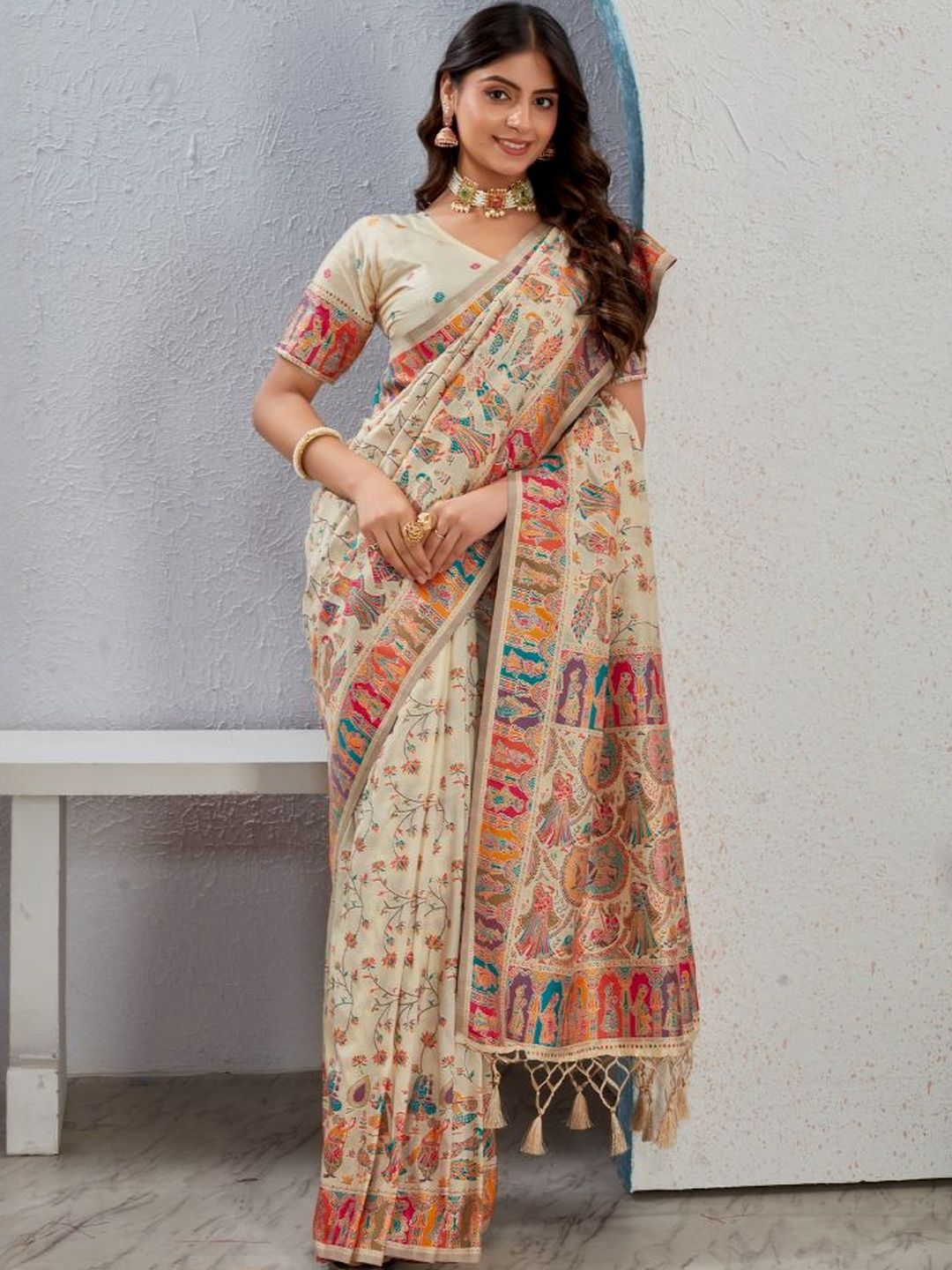 KALINI Women Ethnic Motifs Designer Banarasi Saree