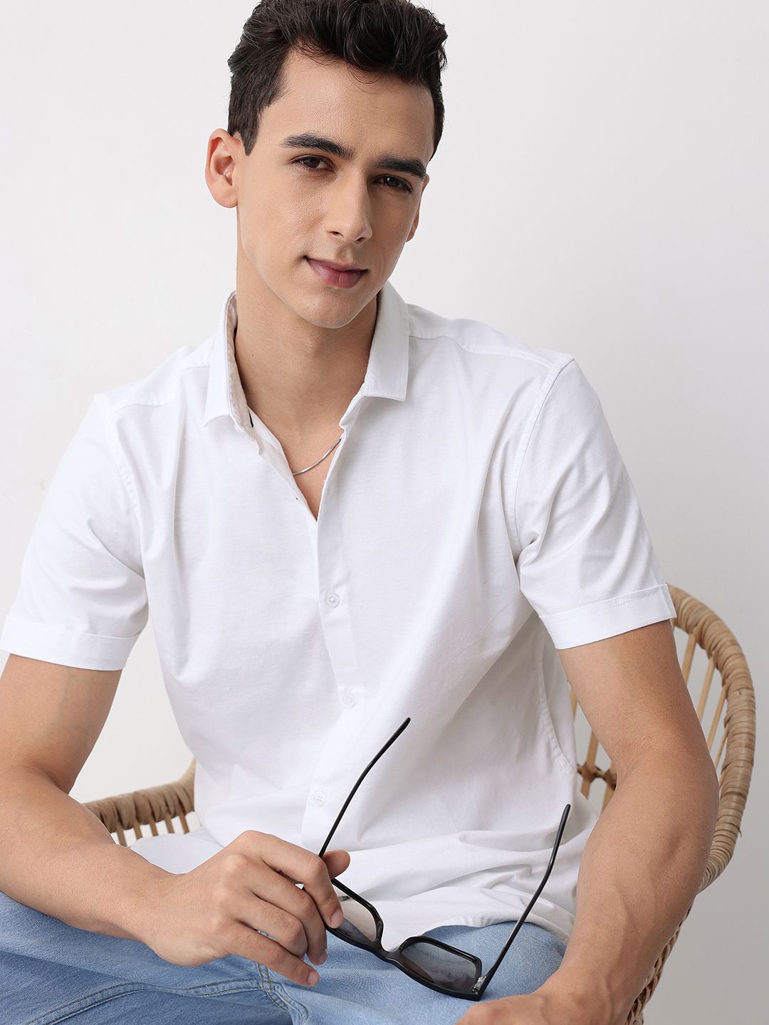 Mast & Harbour Spread Collar Casual Shirt