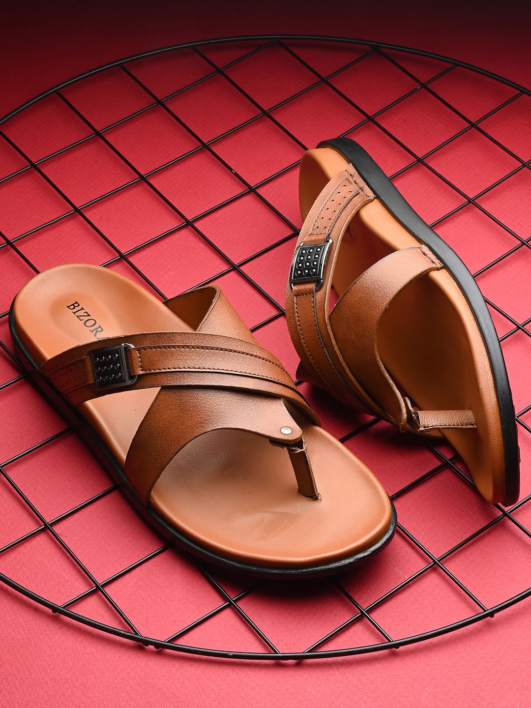 BIZORA Cushioned Footbed Comfort Sandals