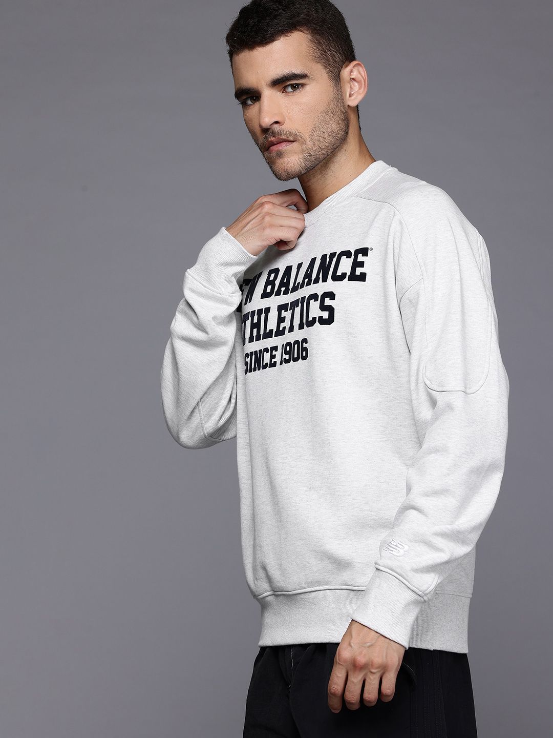 Novel Core BRAIN LAND トレーナー Basic Buy New Balance Varsity French Terry Graphic Crew Printed