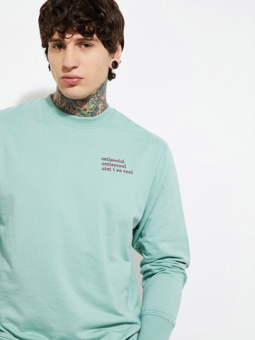 max Men Printed Pullover Sweatshirt