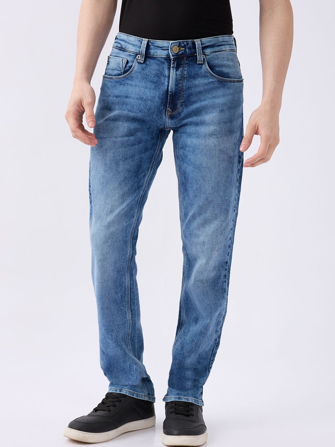 SPYKAR Men Relaxed Fit Mid-Rise Light Fade Jeans