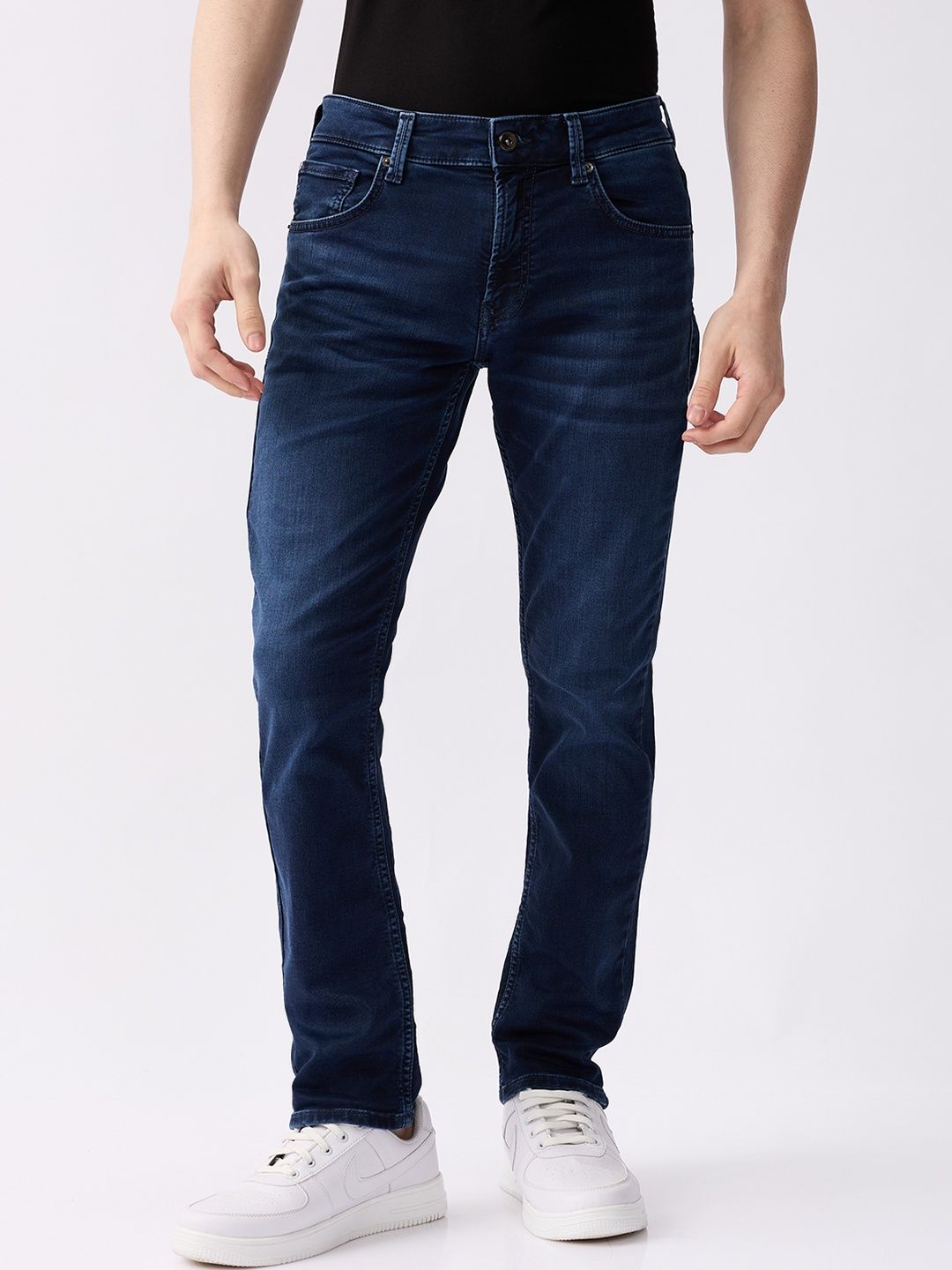 SPYKAR Men Regular Fit Mid-Rise Faded Jeans