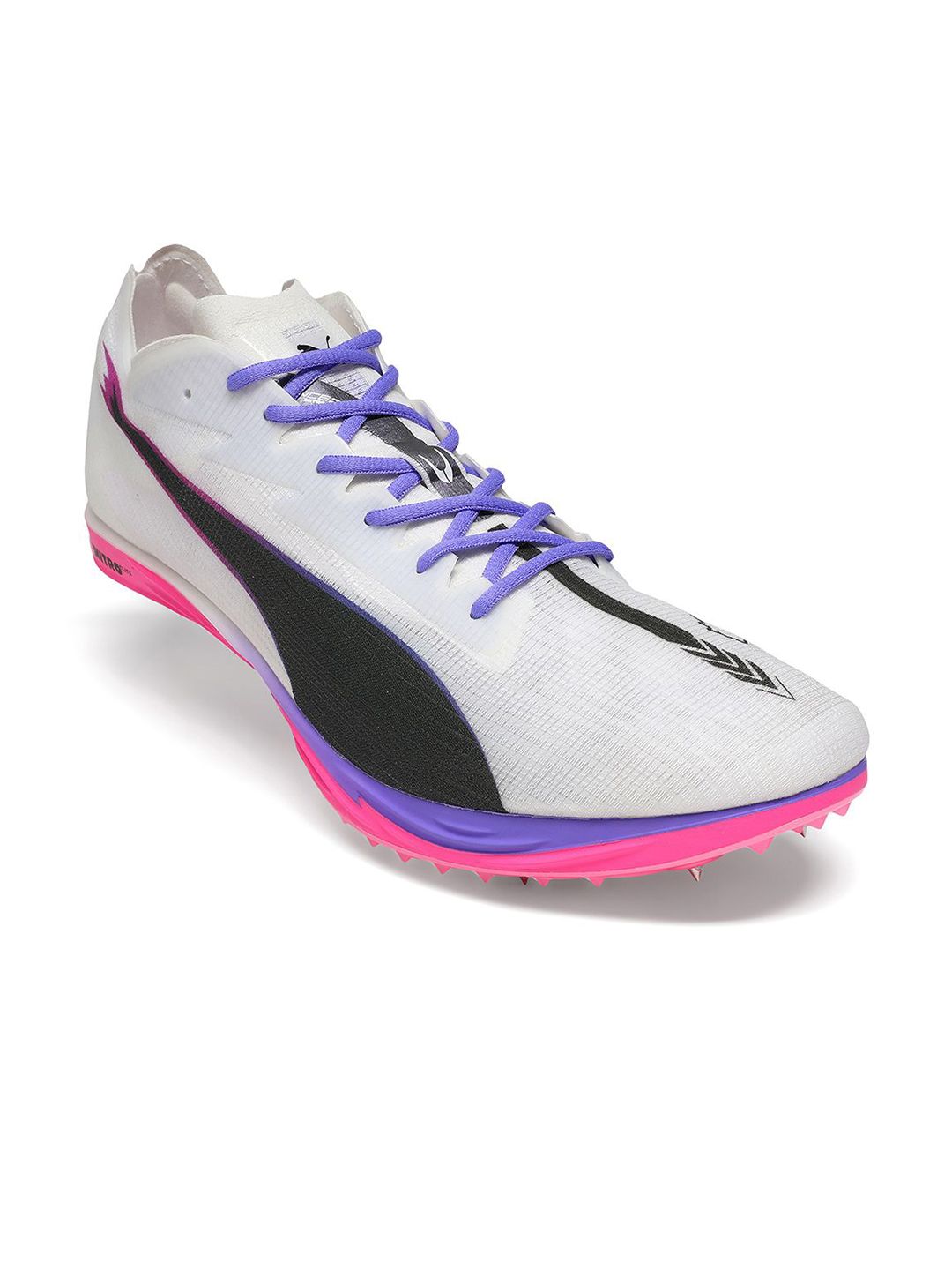 Buy Puma Mid Distance NITRO Elite 3 White Spike Lace Up Running