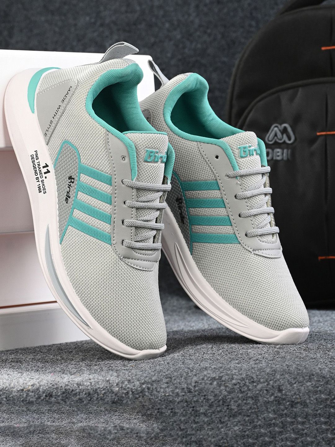 BIRDE Men Set of 2 Colourblocked Sneakers Shoes