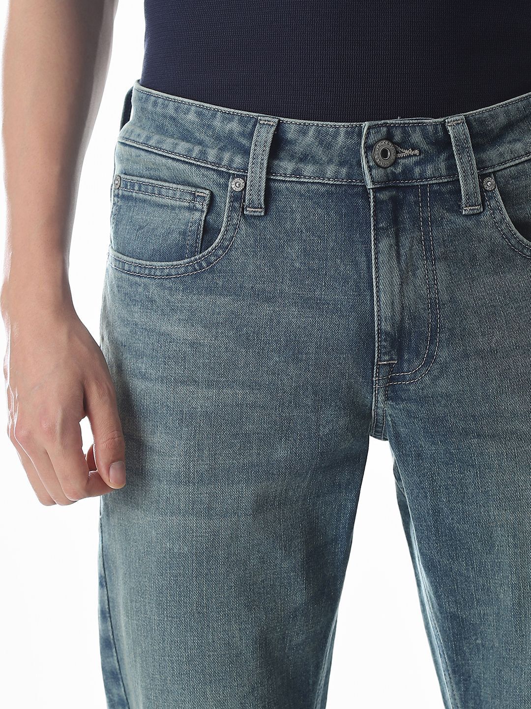 Slim Fit Low-Rise Light Fade Jeans