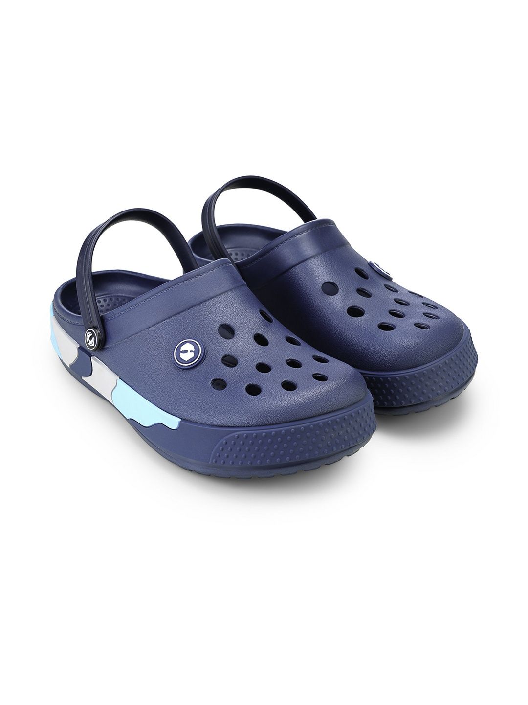 Hoppa Men Navy Blue Slip-on Backstrap Clogs