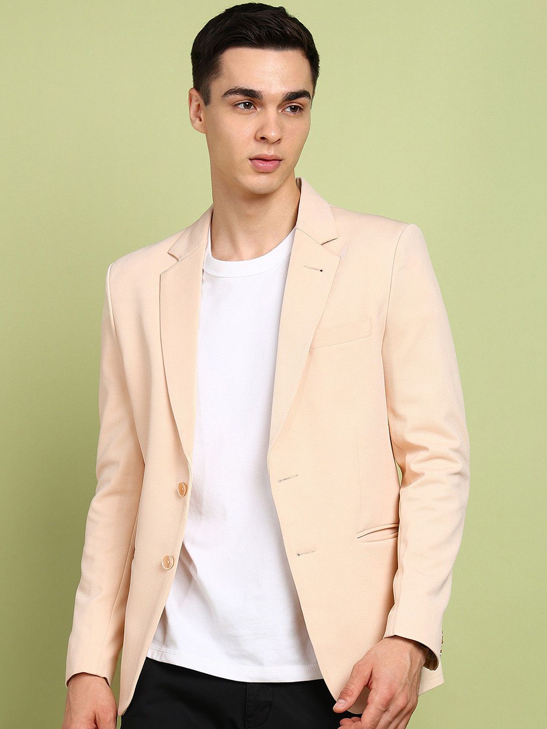 FUBAR FUBAR Notched Lapel Slim-Fit Single Breasted Blazer