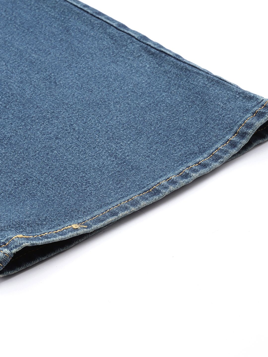 Tinted Med Indigo Loose Fit High Rise Jeans