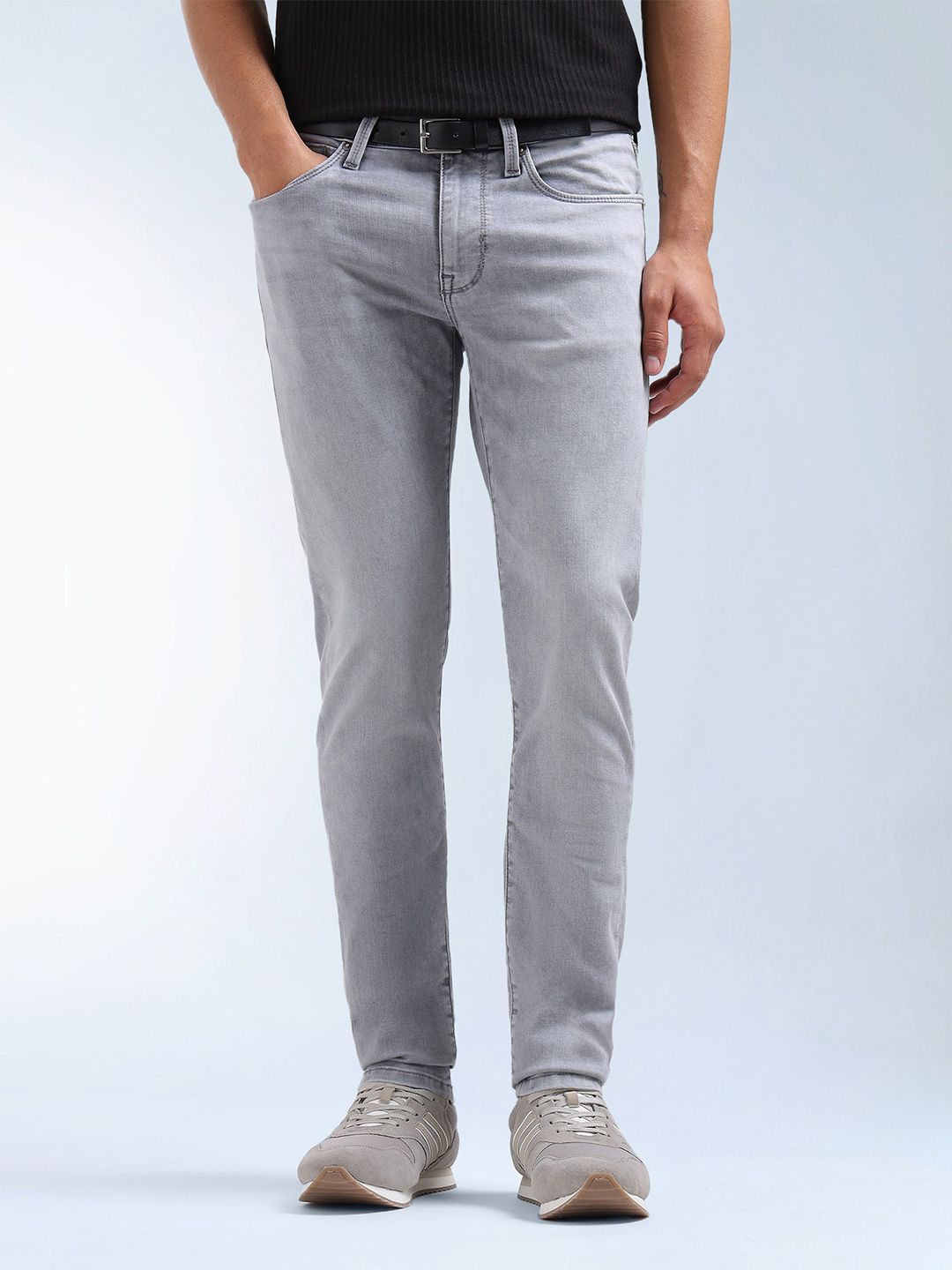 Flying Machine Men Skinny Fit Mid-Rise Light Fade Stretchable Jeans