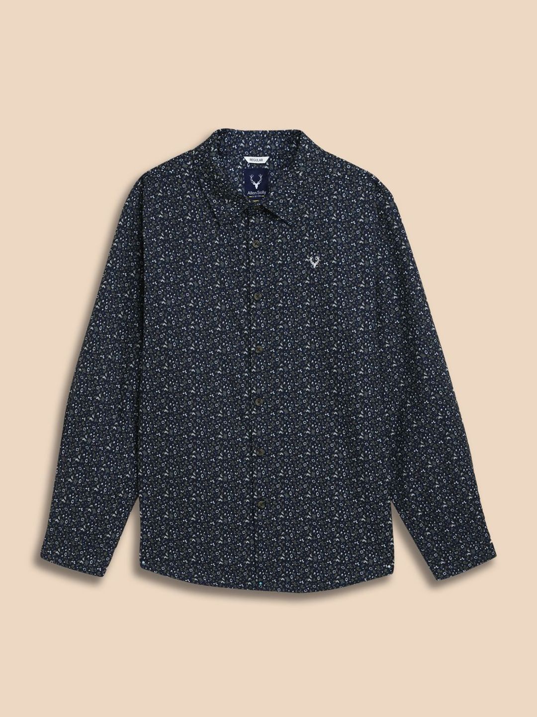Allen Solly Junior Allen Solly Junior Boys Micro Ditsy Printed Cotton Regular Fit Casual Shirt