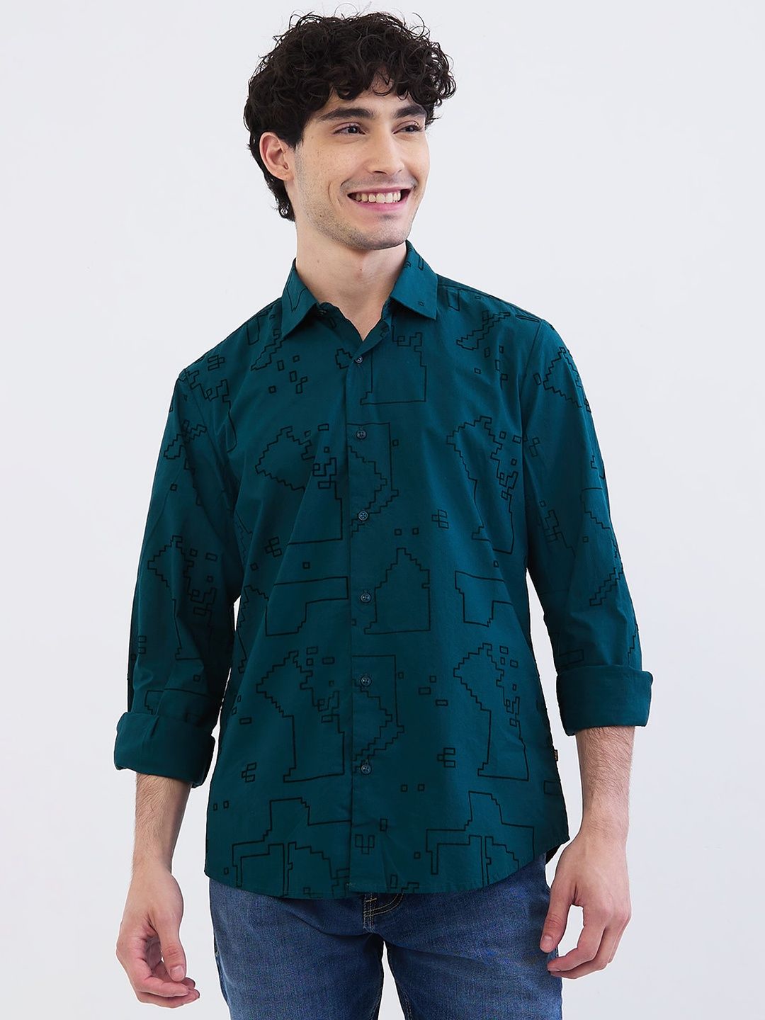 SPYKAR Men Cotton Casual Shirts