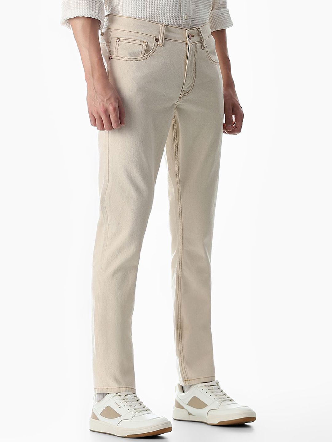 JJI IND GLENN SPARK JEANS Slim Fit Low-Rise Stretchable Jeans