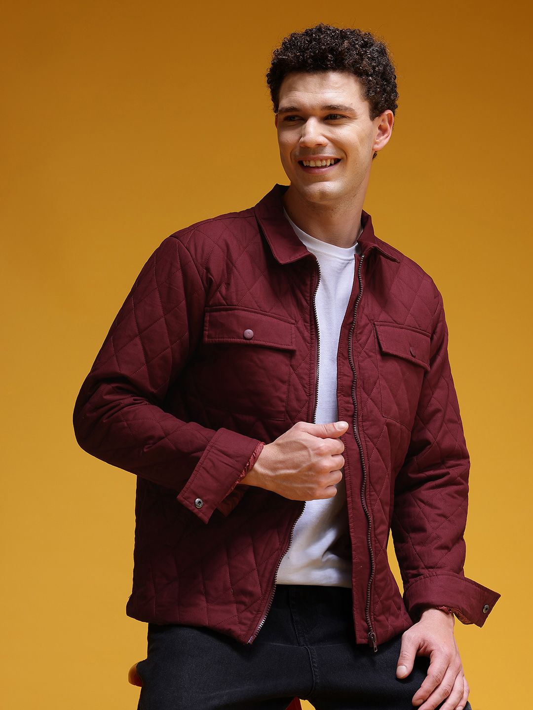 HERE&NOW Cotton Quilted Jacket