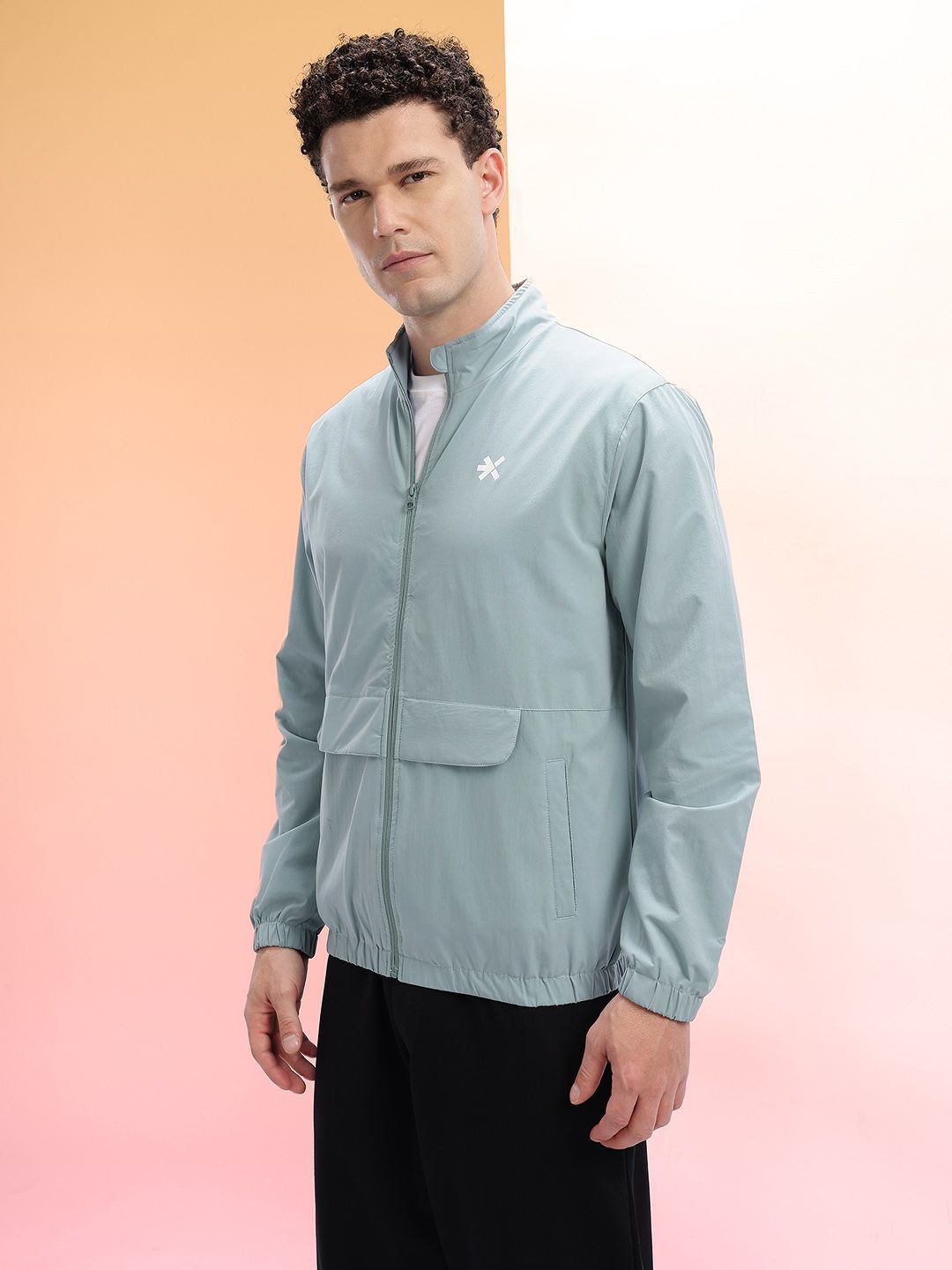 HRX by Hrithik Roshan Mock Collar Bomber Jacket