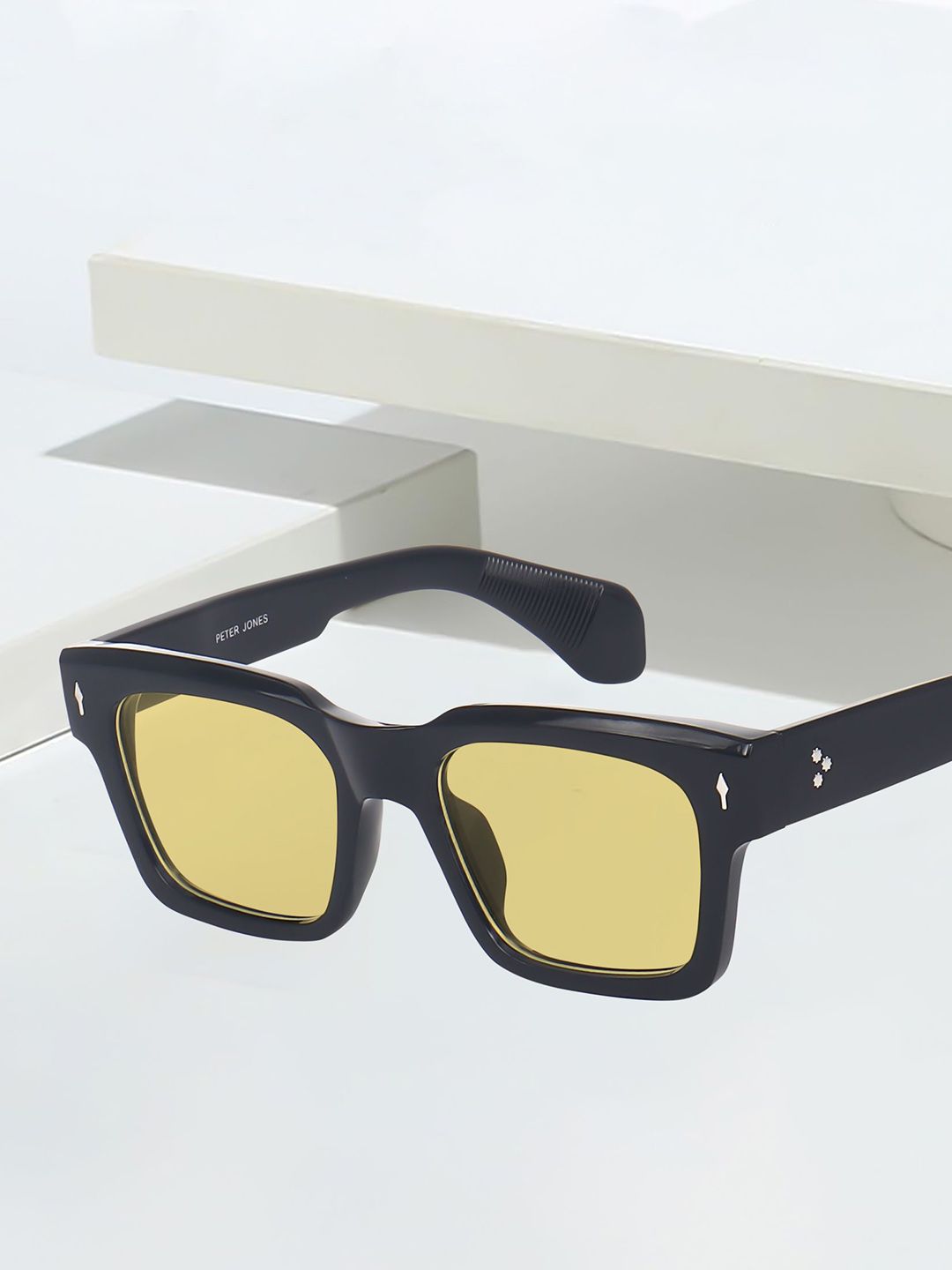 Peter Jones Eyewear Unisex Square Sunglasses with UV/UB Protected Lens 3804Y