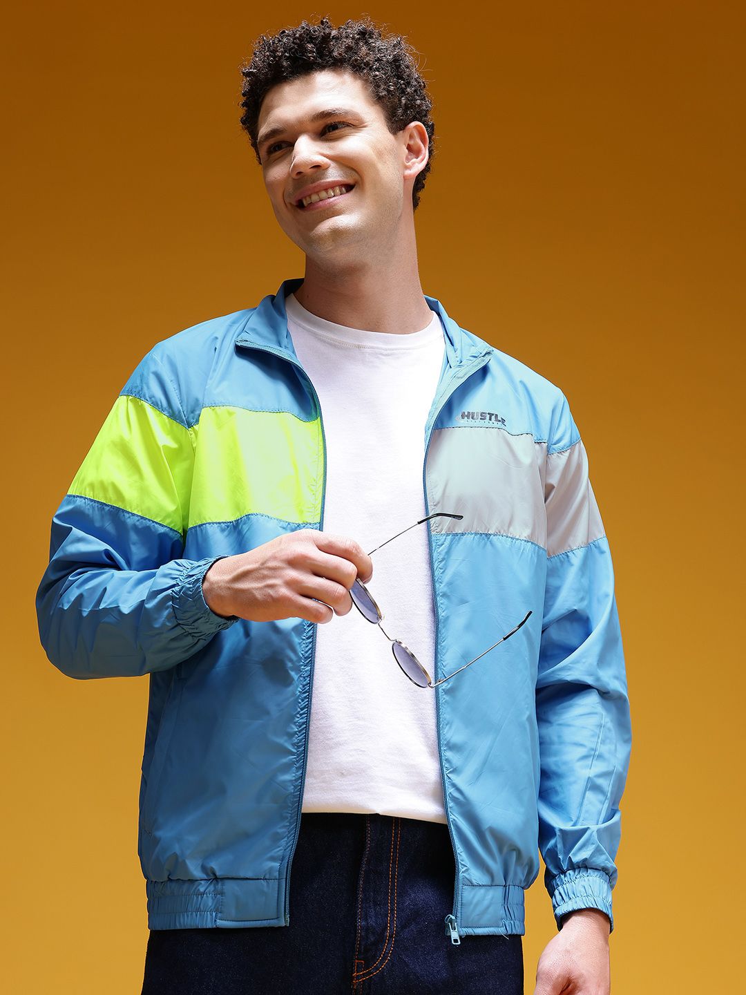 HERE&NOW Striped Windcheater Tailored Jacket