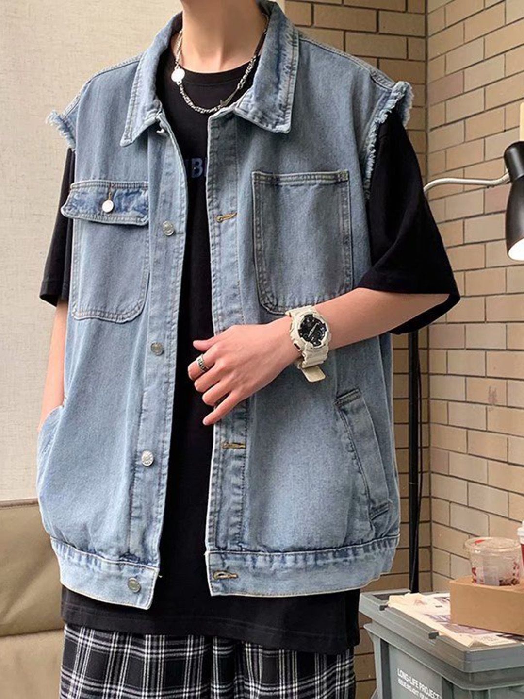 StyleCast x Revolte Spread Collar Tailored Jacket