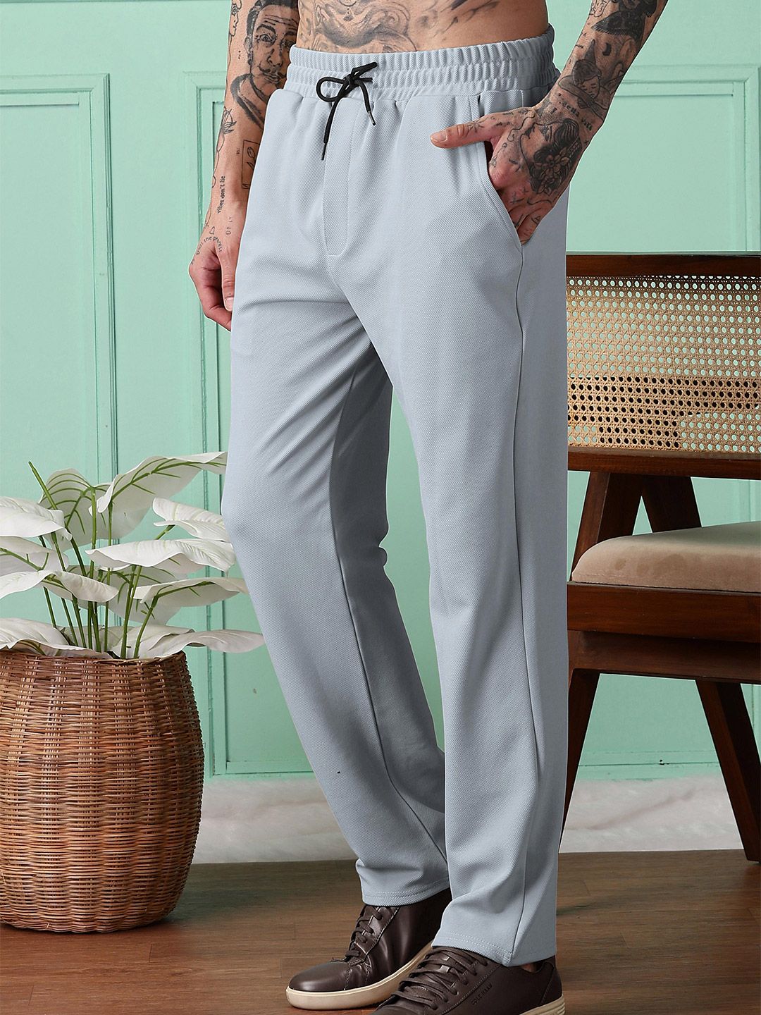 Buy SWADESI STUFF Men Straight-Fit Cotton Track Pants - Track