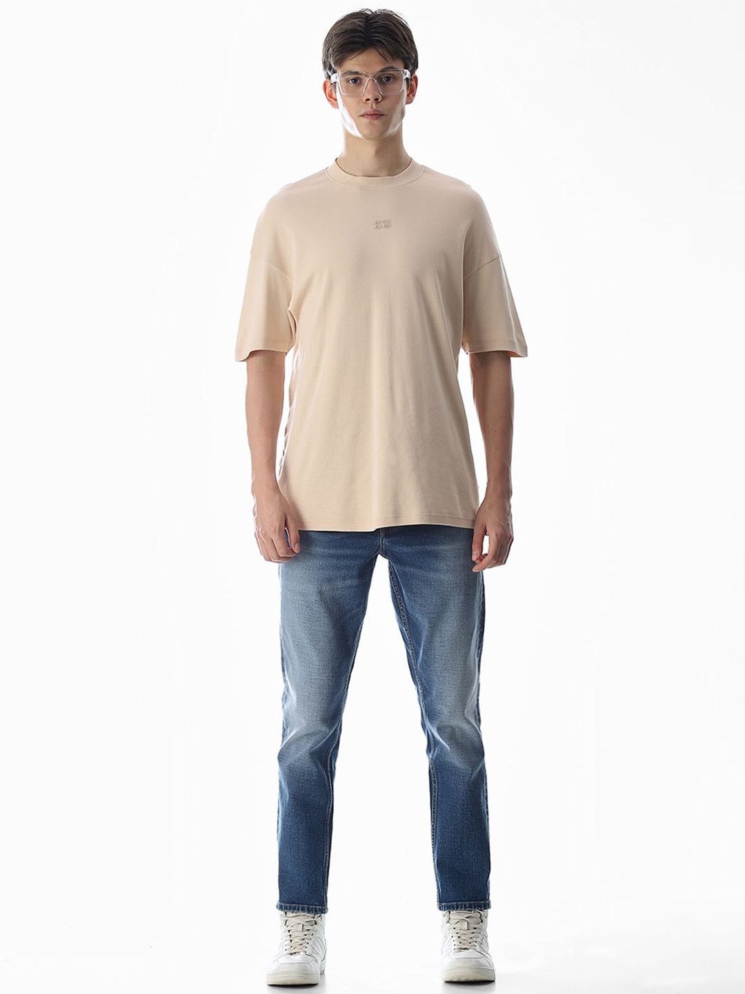 Slim Fit Low-Rise Heavy Fade Stretchable Jeans