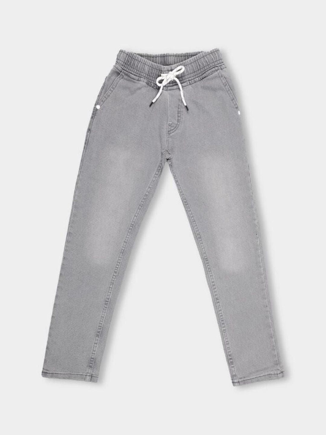 IB Fashion Boys Slim Fit High-Rise Light Fade Jeans
