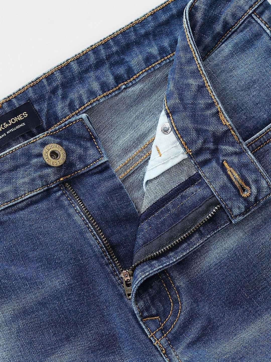 Slim Fit Low-Rise Heavy Fade Stretchable Jeans