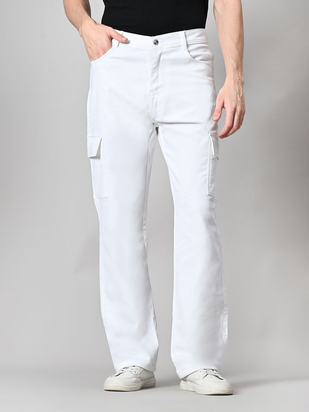 MaverIQ Men Classic Mid-Rise Straight Fit Stretchable Jeans