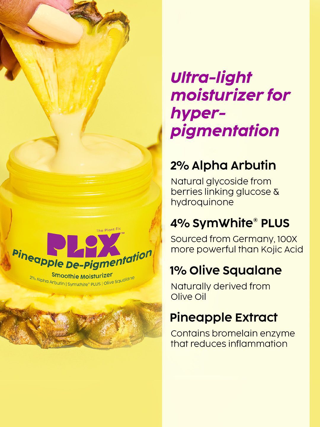 Buy PLIX THE PLANT FIX Set Of 3 Pineapple Moisturizer, Dewy