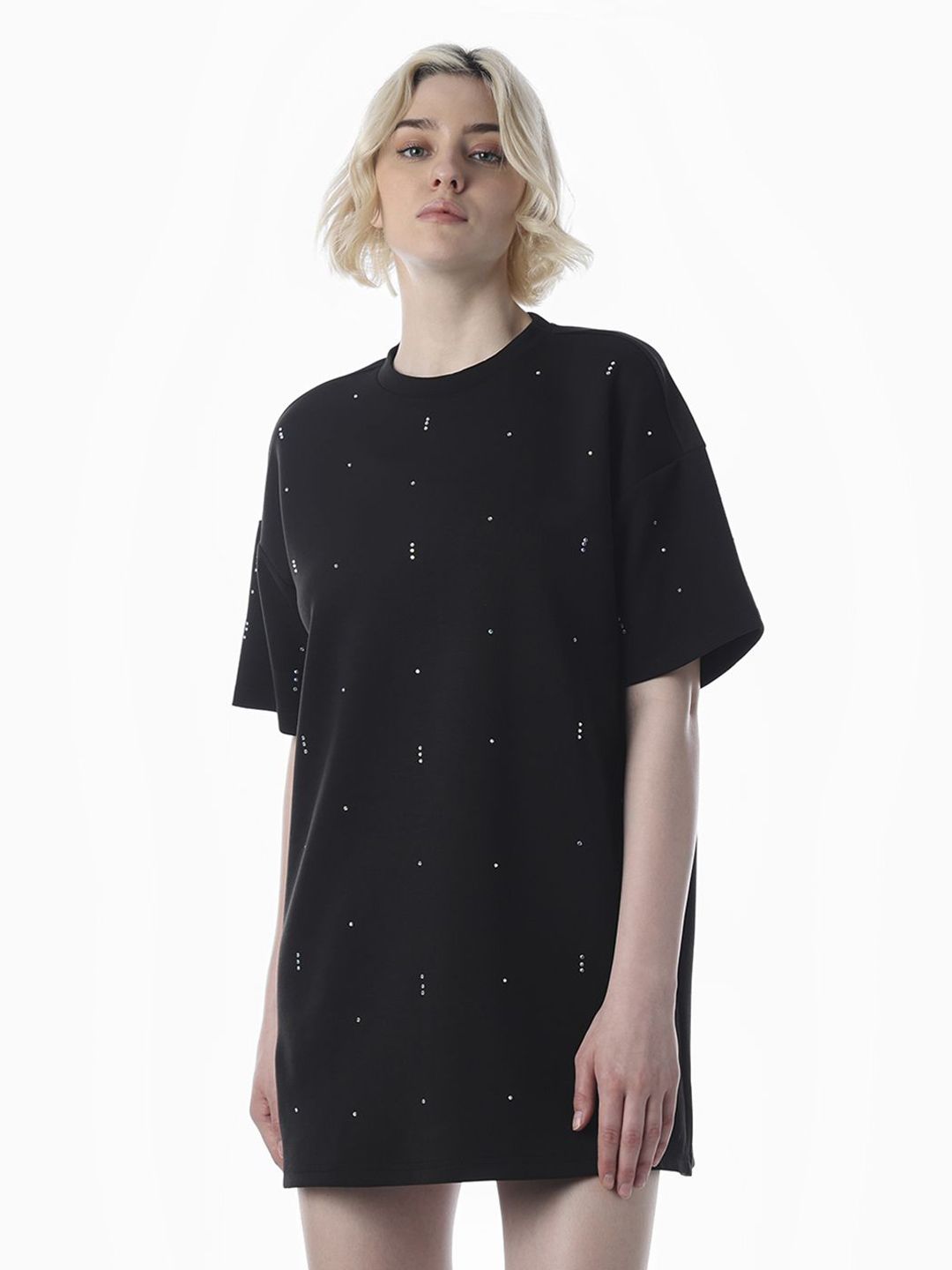 Embellished T-shirt Mini Dress