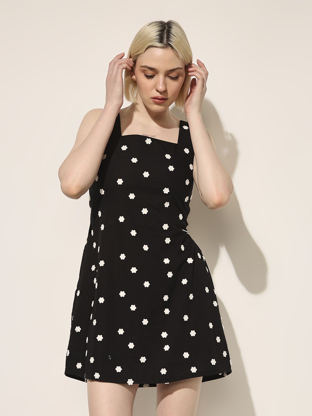 Jacquard Mini Dress