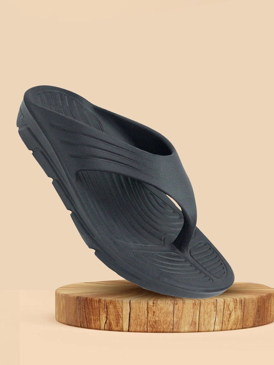 LIFA TRADERS Men Black Thong Flip-Flops