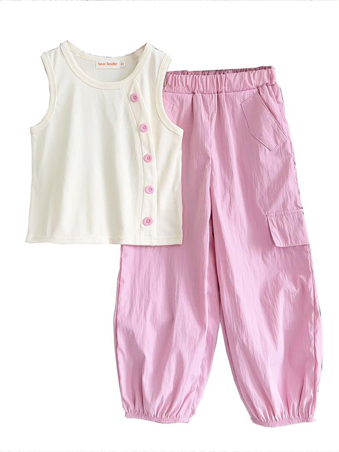 StyleCast x Revolte Girls Round Neck Top with Joggers Clothing Set