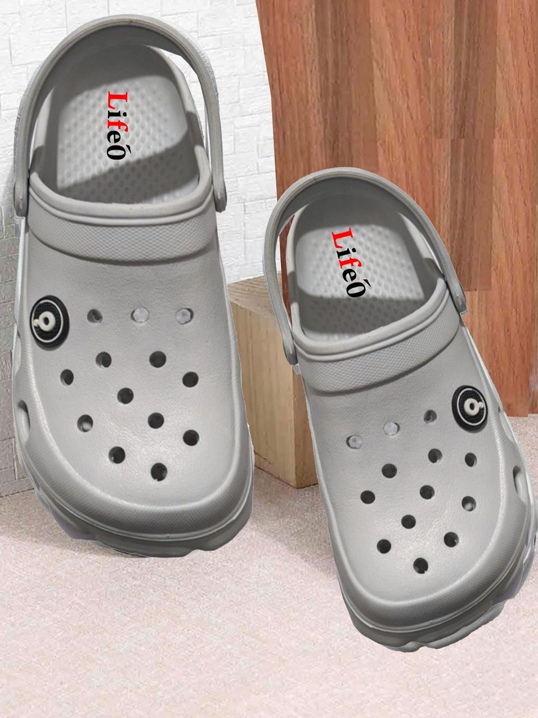 LIFA TRADERS Men Solid Grey Clogs