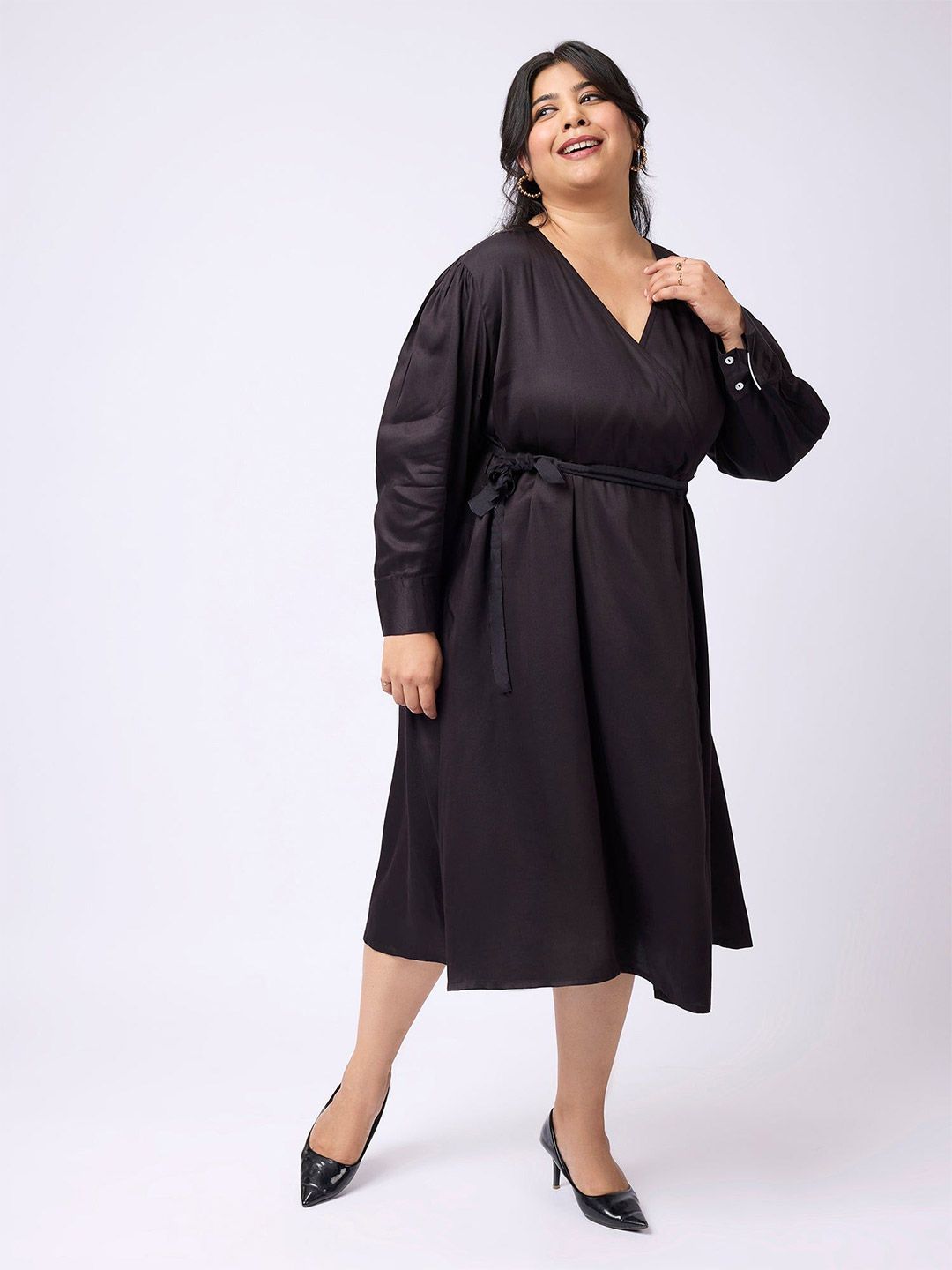 dressberry women long sleeves wrap maxi dress by myntra reviews Buy DressBerry Curve Floral Print Maxi Wrap Dress - Dresses for Women 37266355