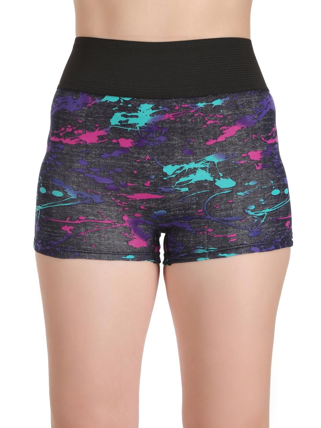 SELFCARE Womens Soft Cotton Printed High Rise Boy Short Panty