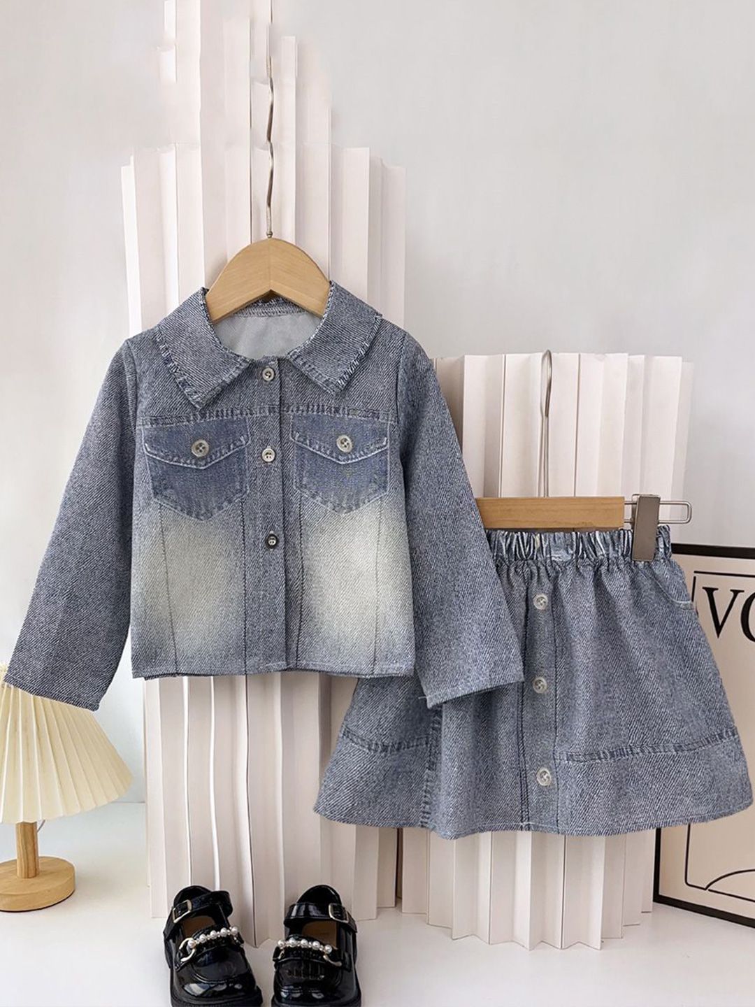 StyleCast x Revolte Girls Shirt with Skirt