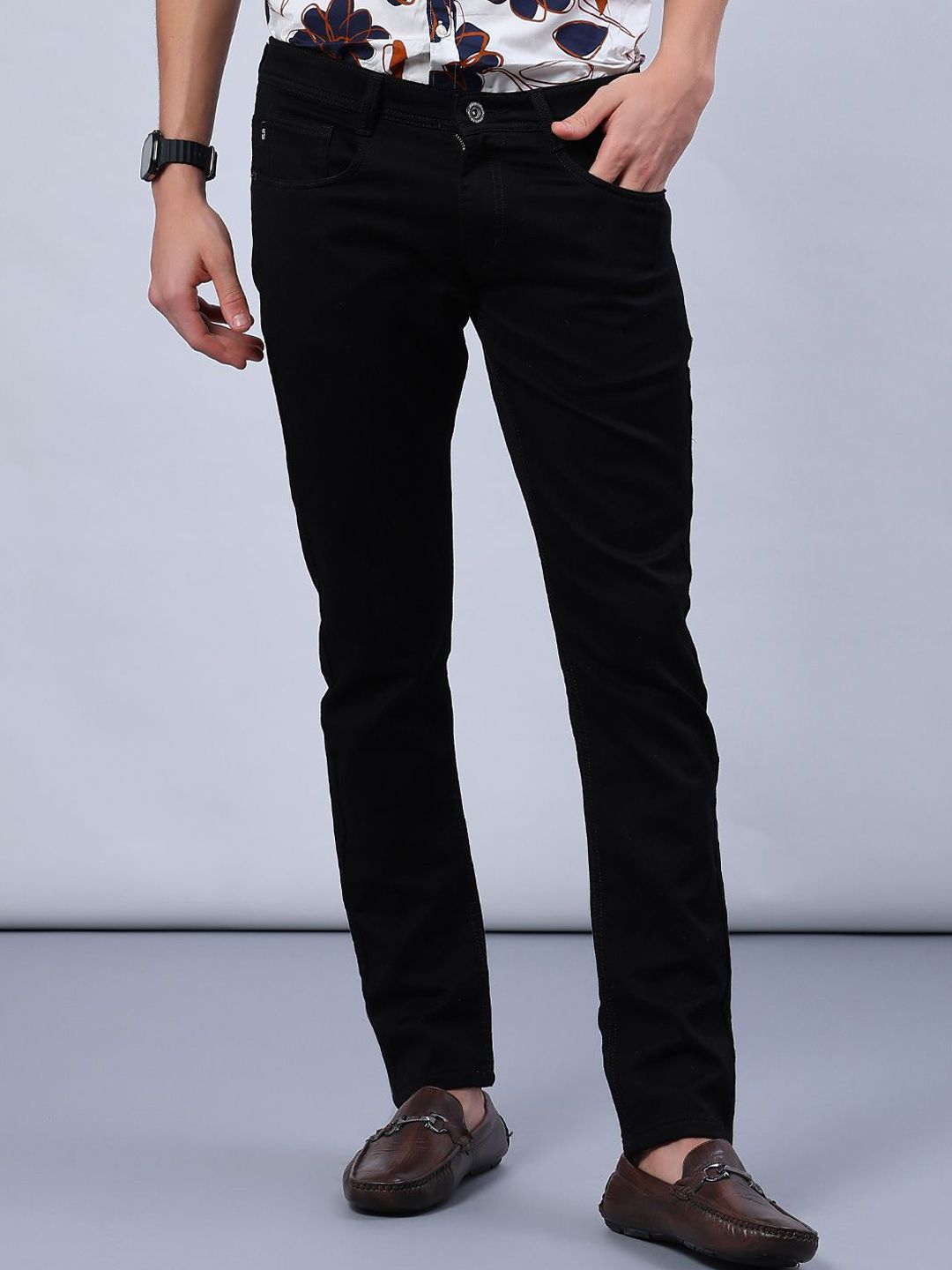 V-Mart Men Straight Fit Mid-Rise Cotton Denim  Non Stretchable Jeans
