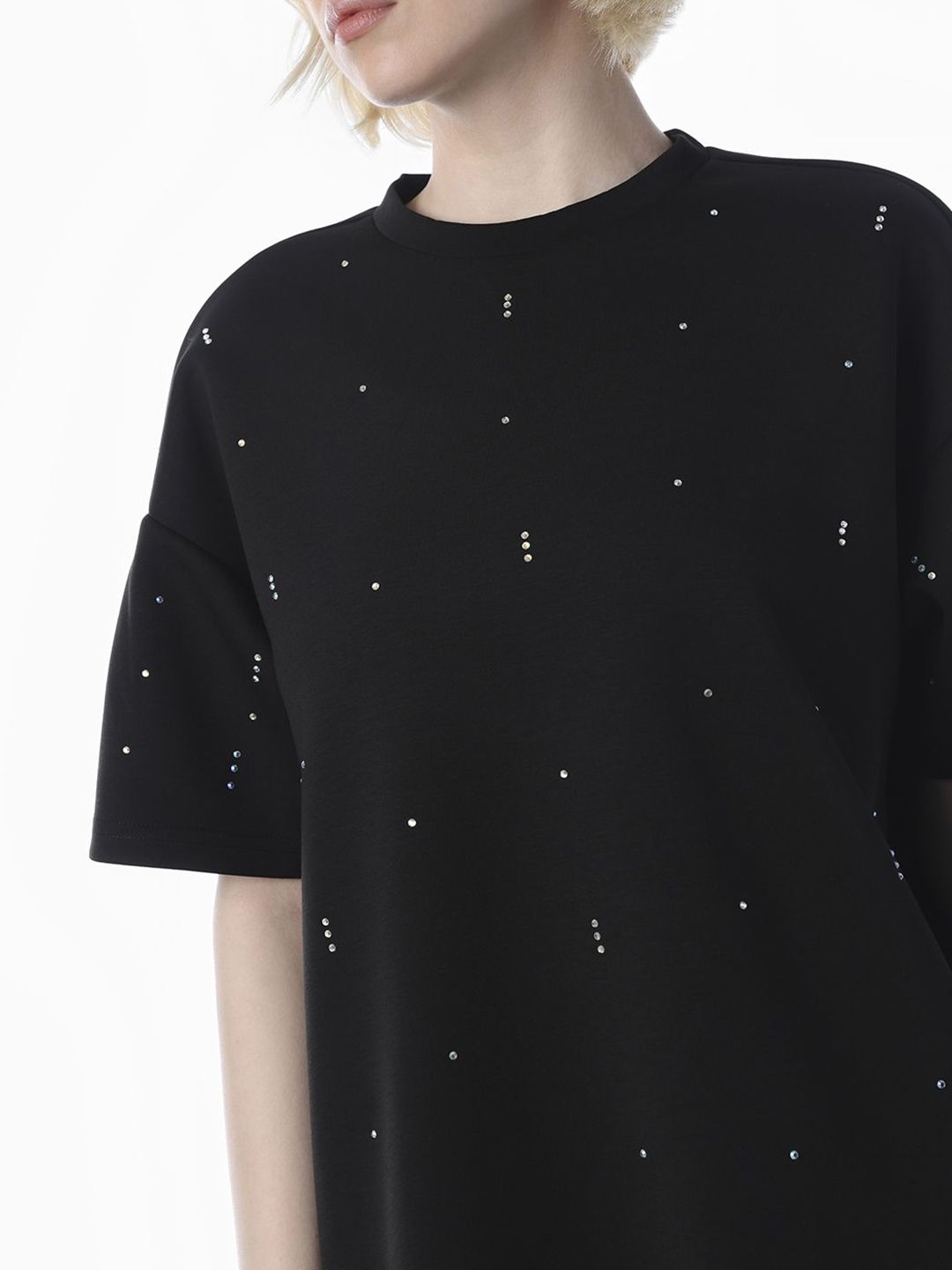 Embellished T-shirt Mini Dress