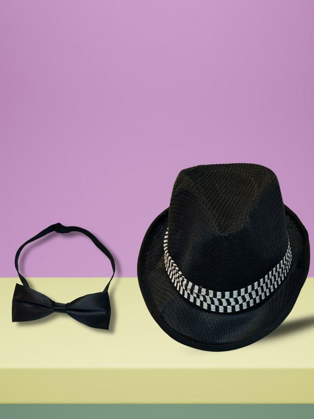 Kaku Fancy dresses Kids Hat & Bow Set Costume Accessory For Stage Performances