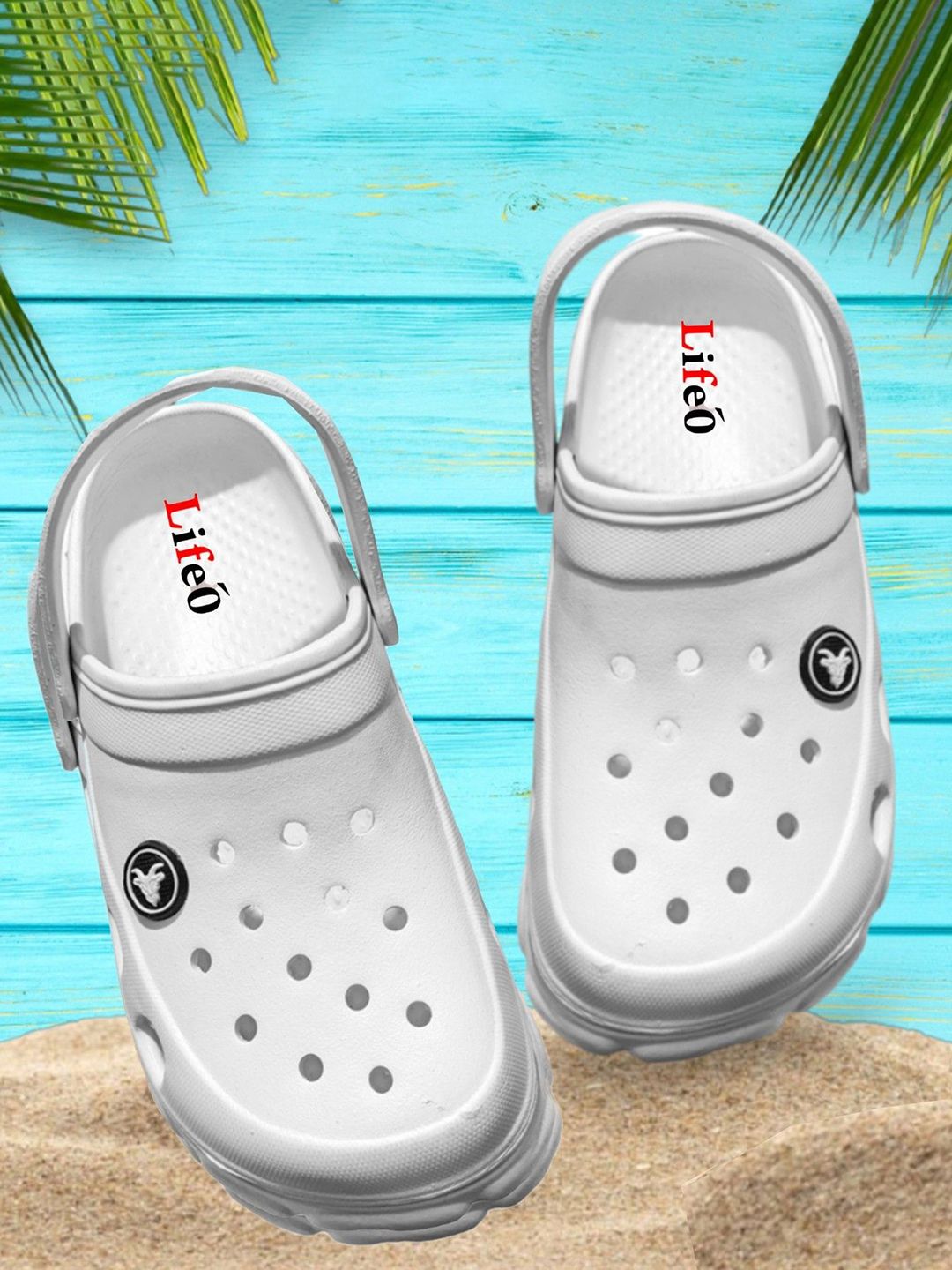 LIFA TRADERS Men White Casual Solid Clogs