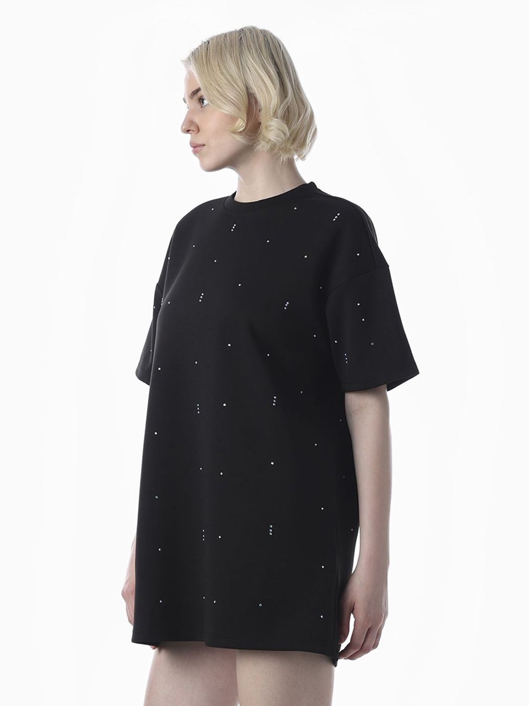Embellished T-shirt Mini Dress
