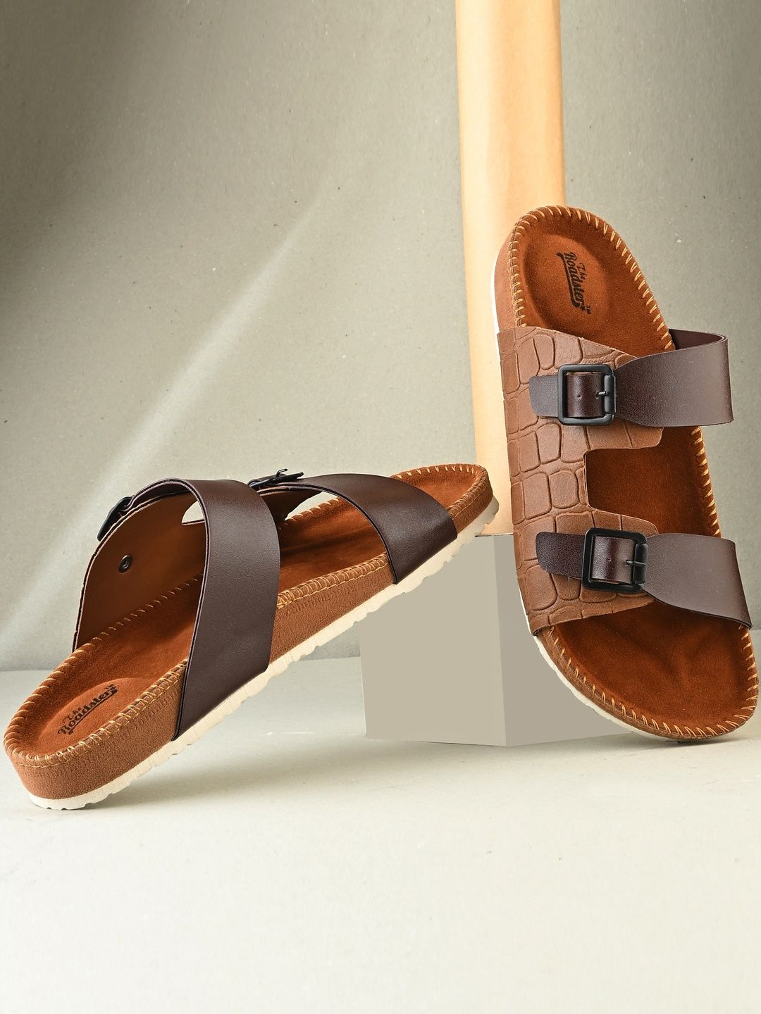 Roadster Men Tan Comfort Sandals