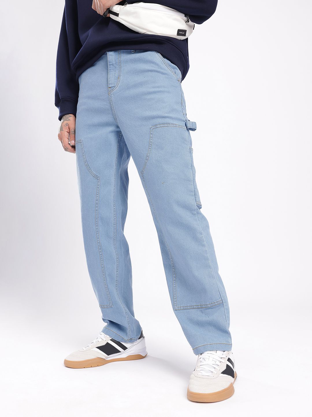 glitchez Men Carpenter Fit Stretchable Jeans