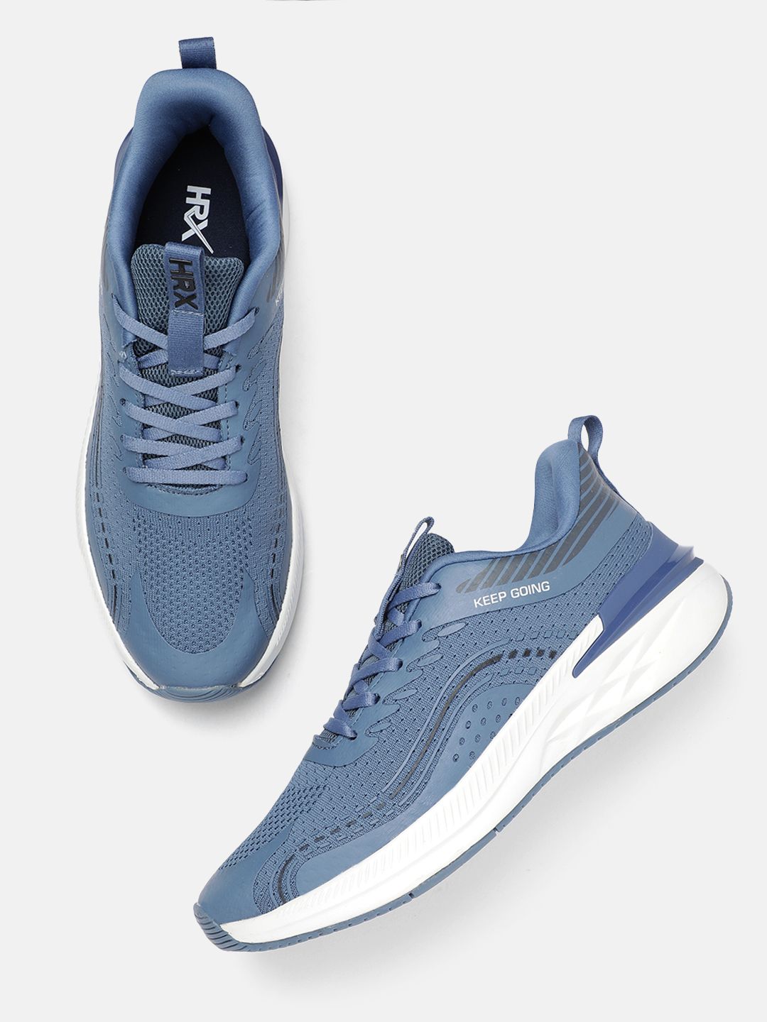 HRX by Hrithik Roshan Men Woven Design Running Shoes