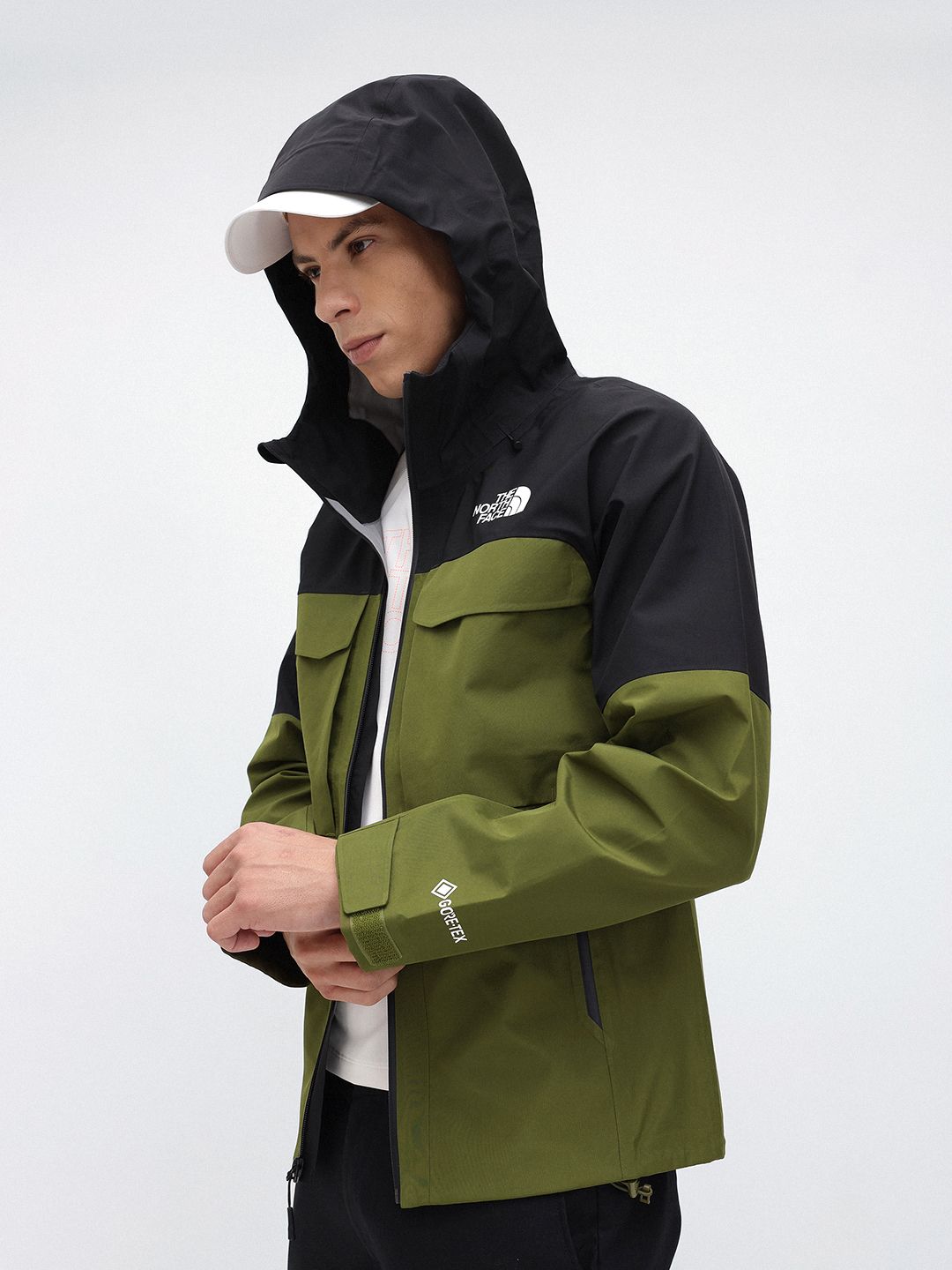 The North Face Colourblocked Water Resistant Hooded Jacket