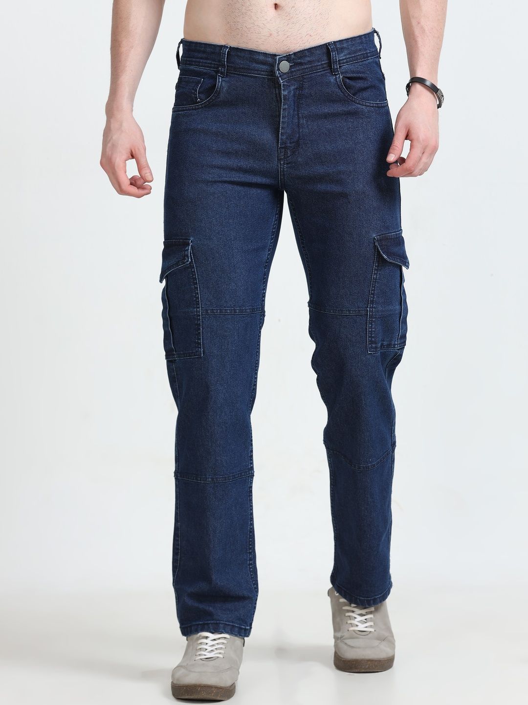 Kolor Fusion Men Loose Relaxed Fit Mid-Rise Stretchable Jeans