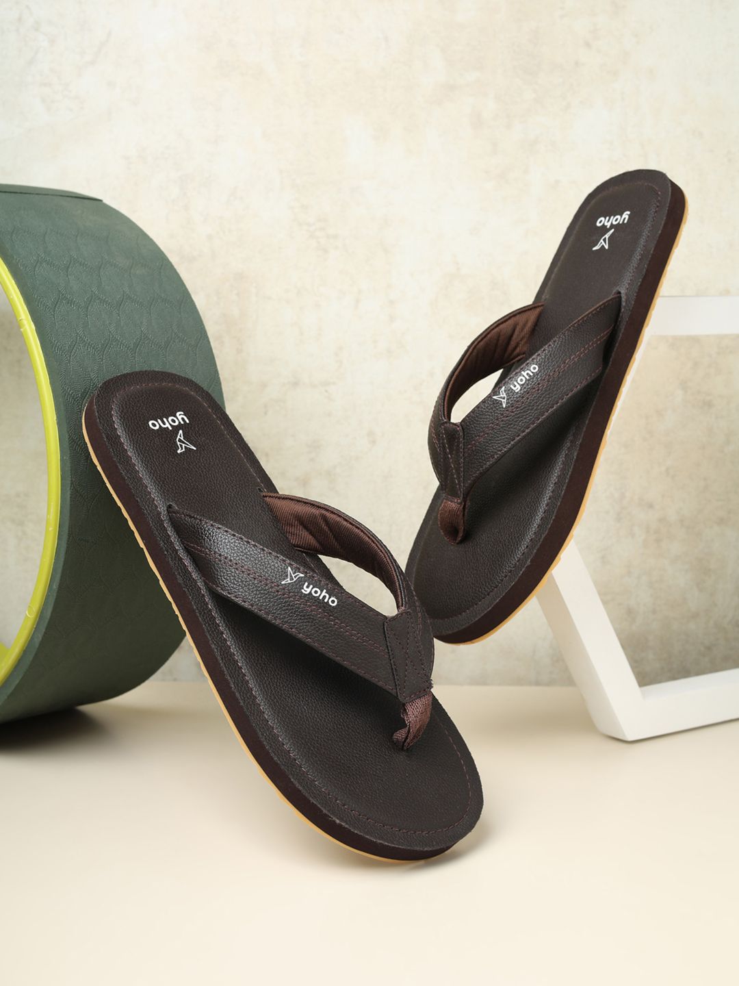 yoho Men Solid Thong Flip-Flops
