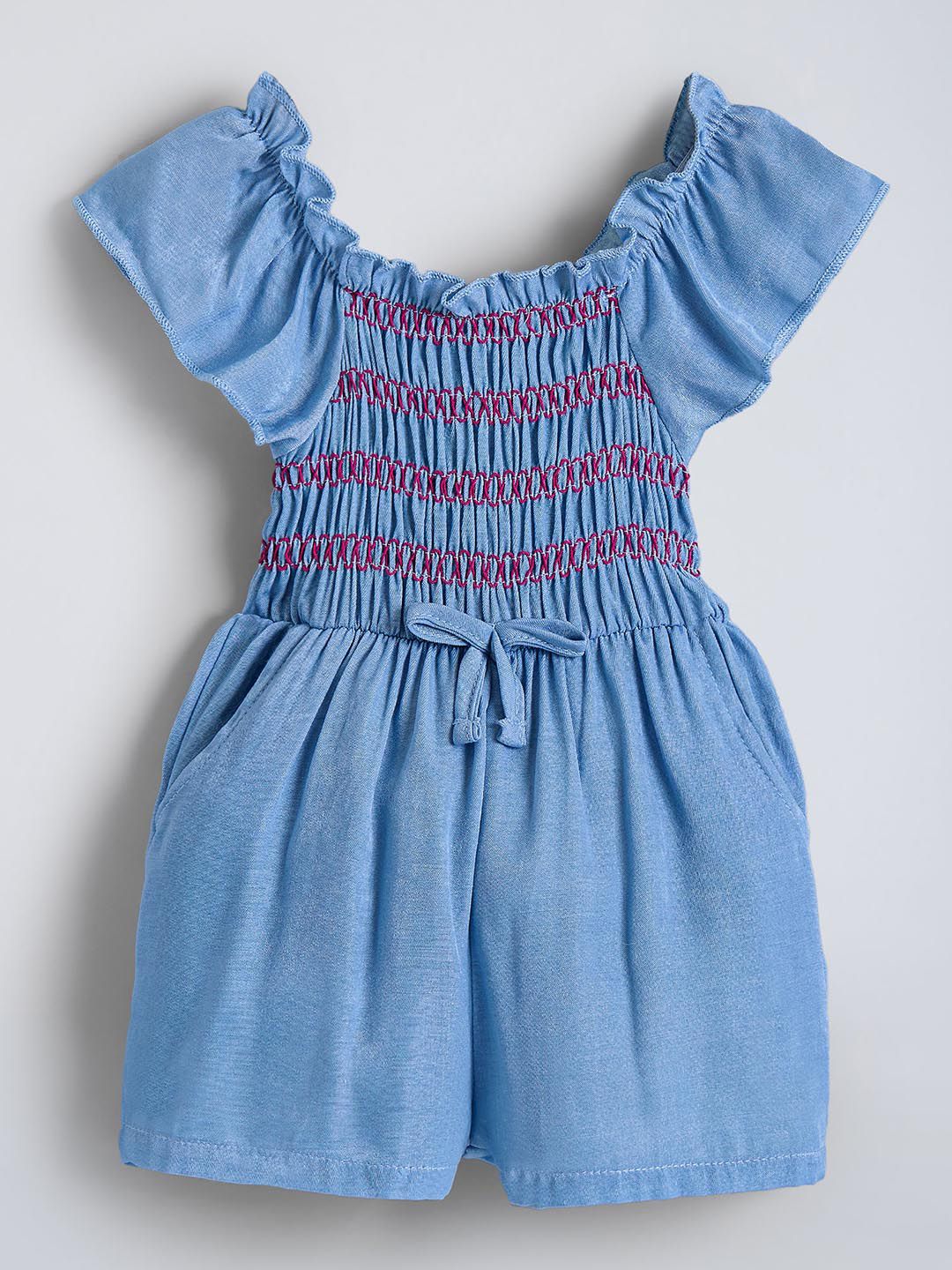 Hopscotch Girls Printed Jumpsuit