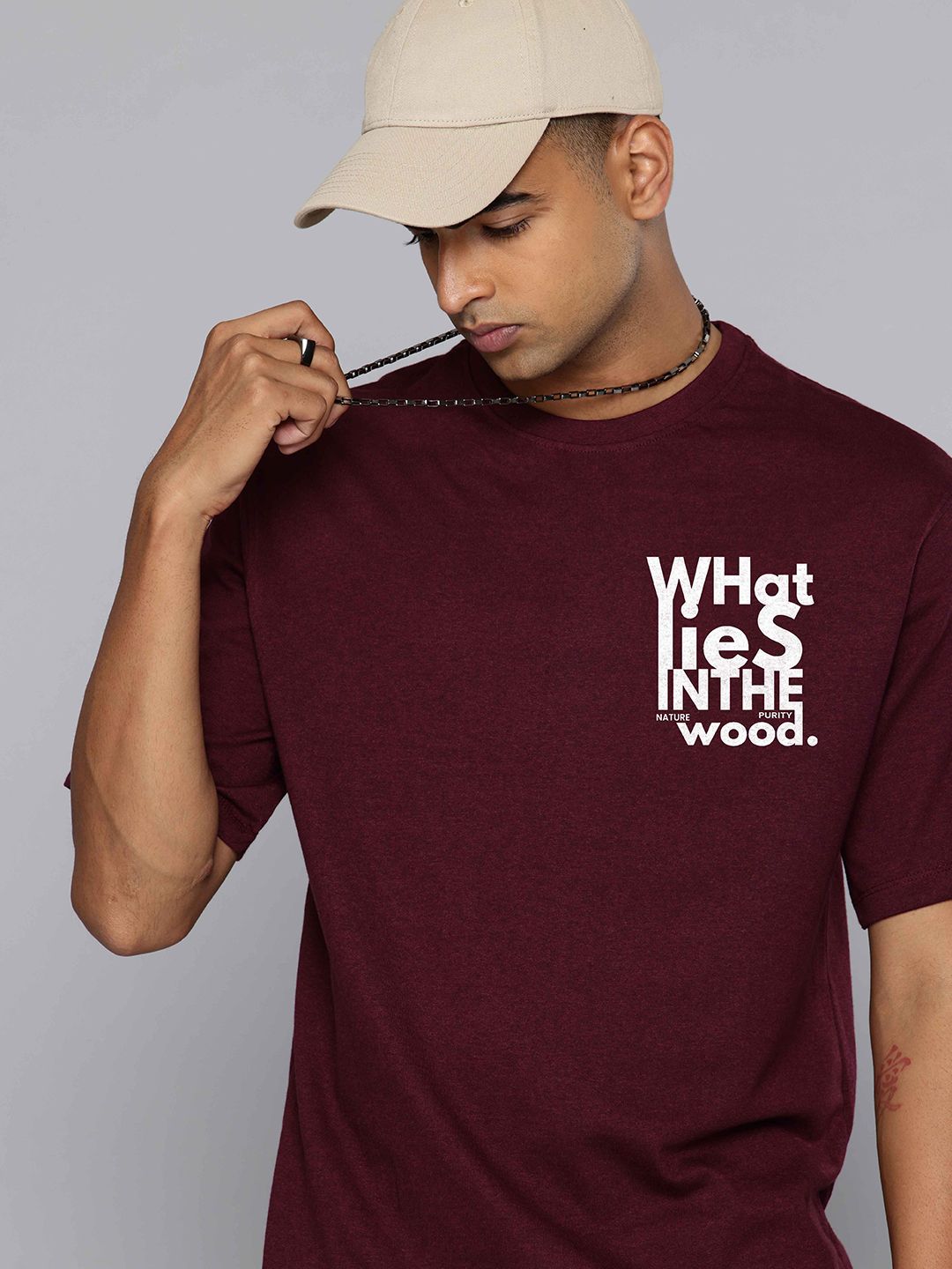 R.Code by The Roadster Life Co. Round Neck Short Sleeves T-shirt